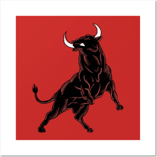 Angry Bull Posters and Art